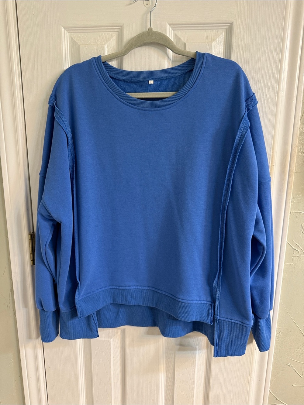 Women’s Relaxed Blue Crewneck Sweatshirt